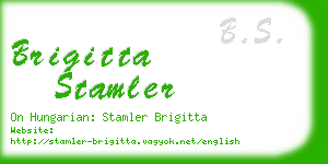 brigitta stamler business card